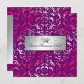 311-ピンク神聖|紫の甘い16 招待状 (正面/裏面)