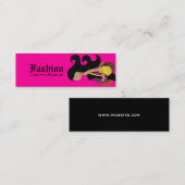 311- ファッショニスタモニカのラベル スキニー名刺 (正面/裏面)