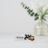 311- ファッショニスタモニカのラベル スキニー名刺 (スタンド正面)