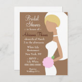311 – ブロンド花嫁シャワー招待状 インビテーションポストカード (正面/裏面)
