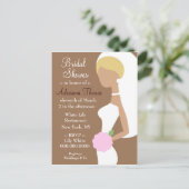 311 – ブロンド花嫁シャワー招待状 インビテーションポストカード (スタンド正面)