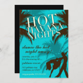 311 ホットハバナナイトアクアブラウン招待状 招待状 (正面/裏面)