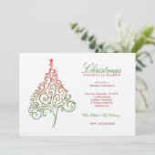 311-マジカルクリスマスツリー招待状 | メタリック 招待状 (スタンド正面)