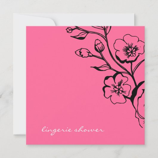311-ラッシュピンクランジェリー 招待状 (正面)