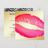 311 -ランジェリーキス|金ゴールド 招待状 (正面/裏面)