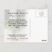 311 不動産のポストカード 緑のフェルンハウス 赤 ポストカード (裏面)