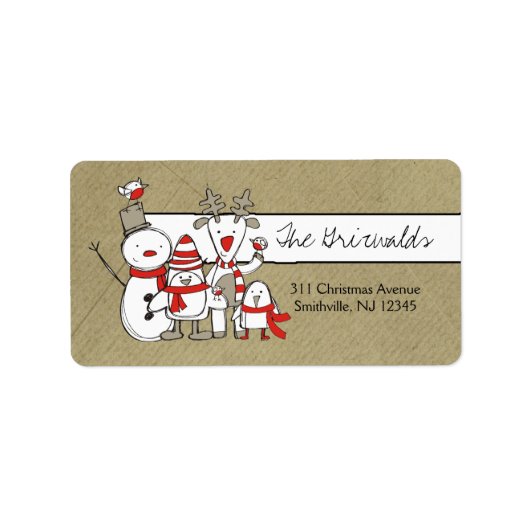 311 – 北極ファミリラベル ラベル (正面)