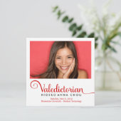 311 卒業式の赤い発表でトップの生徒 案内状 (スタンド正面)