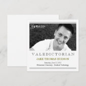 311 卒業式首席 卒業おめでとうのご案内 案内状 (正面/裏面)