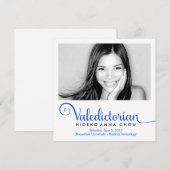 311 卒業式 電気青 最高位卒業生 案内状 (正面/裏面)