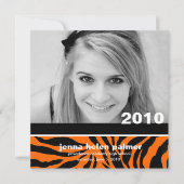 311 -卒業発表|タイガー招待状 招待状 (正面)