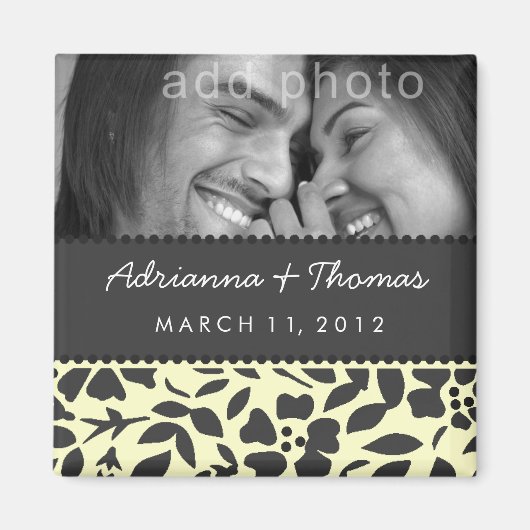 311 – 日付レモンクリームを保存 マグネット (正面)