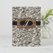 311-洗練されたジャングルゼブラモノグラム 招待状 (スタンド正面)