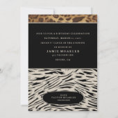 311 – 洗練されたジャングルゼブラ 招待状 (裏面)