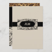 311 – 洗練されたジャングルゼブラ 招待状 (正面/裏面)