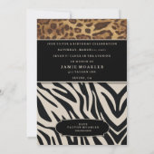 311-洗練されたジャングルゼブラ 招待状 (裏面)