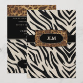 311-洗練されたジャングルゼブラ 招待状 (正面/裏面)
