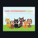 311 – 獣医アポイントメントポストカード ポストカード<br><div class="desc">311 – 獣医ポストカード…背面の忘れ青いボックスの文字を削除しない!!!何か他カスタマイズの??メッセージだ！</div>