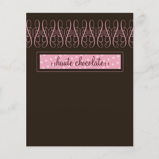 311 – 甘渦巻形のいチョコレートフライヤー チラシ (正面)