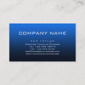 311 -簿記名刺の青説明します 名刺 (裏面)