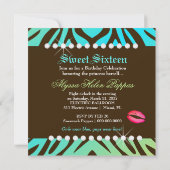 311-豪華なオセアニックゼブラスイート16 招待状 (裏面)