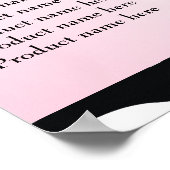 311 – 豪華なピンクプラッタZebra価格表 ポスター (角)