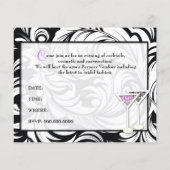 311-豪華な紫のプレート化粧パーティー チラシ (裏面)