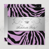311-銀神聖紫ゼブラバチェロレッテ 招待状 (正面/裏面)