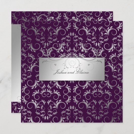 311-銀神|ナス 招待状 (正面/裏面)