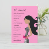 311-高招待状|ポッシュピンク 招待状 (スタンド正面)