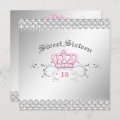 311-1日だけの女王 | スイート16 招待状 (正面/裏面)