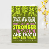 311 Bad Breath Mother's Dayカード カード (黄色い花)