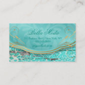 311 Bodaciousターコイズの素朴なヒョウ2 名刺 (裏面)