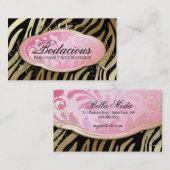 311 Bodaciousブティックのシマウマの虹色の真珠 名刺 (正面/裏面)