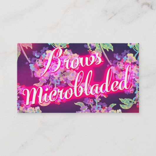 311 Brows Microbladed 話 Louderビジネスカード 名刺 (正面)