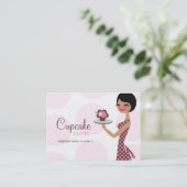 311 Carlieカップケーキのかわいこちゃんのぽっちゃりした名刺 名刺 (スタンド正面)