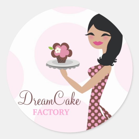 311 Carlie the Cupcakeかわいこちゃんシール ラウンドシール (正面)