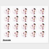 311-Carlie the Cupcakeかわいこちゃんシール ラウンドシール (シート)
