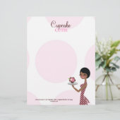 311 Carmellaカップケーキのかわいこちゃんのブルネット レターヘッド (スタンド正面)