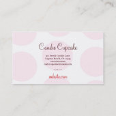 311 Carmellaカップケーキのかわいこちゃんの名刺 名刺 (裏面)