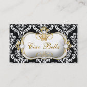 311 Ciao Bellaのエレガントなダマスク織 名刺 (正面)