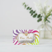 311 Ciao Bellaのシマウマのピンクの純血種の日没 名刺 (スタンド正面)