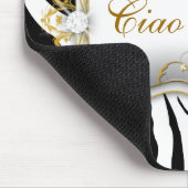 311 Ciao Bellaのシマウマは縞で飾ります マウスパッド (コーナー)