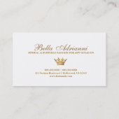 311 Ciao Bellaのヒョウ 名刺 (裏面)