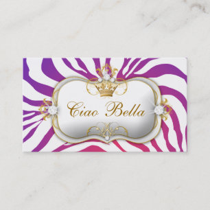 311 Ciao Bellaの紫色は衰退します 名刺