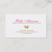 311 Ciao Bellaの紫色は衰退します 名刺 (裏面)