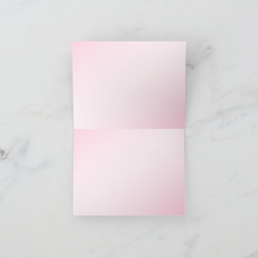 311 Ciao Bellaの金神のピンクは感謝していしています サンキューカード (内部)