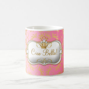 311 Ciao Bellaの金神のピンクは衰退します コーヒーマグカップ
