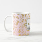 311 Ciao Bellaの金神のピンク コーヒーマグカップ (左)