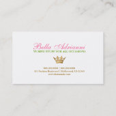 311 Ciao Bellaの金神の棒つきキャンデーは衰退します 名刺 (裏面)